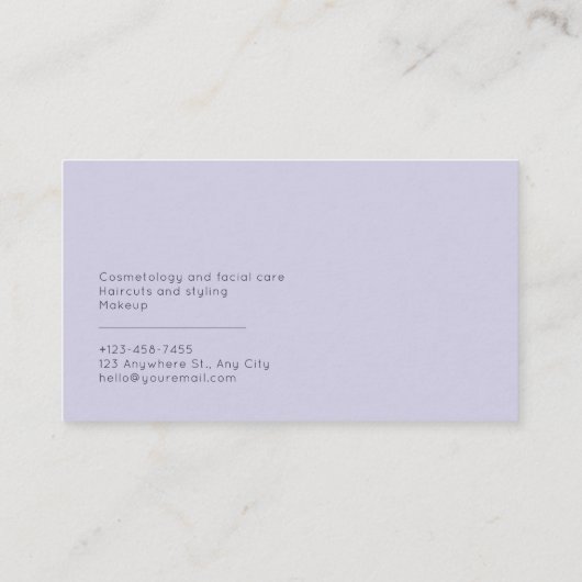 Serene Lake Landschap Floral Gold Glitter Visitekaartje (Achterkant)