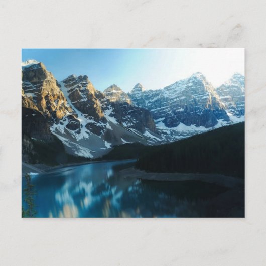 Serene Lake Moraine Banff National Park Briefkaart (Voorkant)