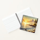 Serene Lake & Quote Notitieboek (Binnen)