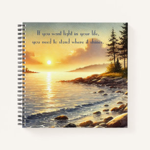 Serene Lake & Quote Notitieboek