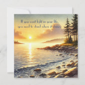 Serene Lake & Quote Notitiekaartje (Voorkant)