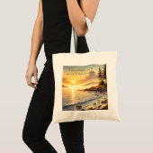 Serene Lake & Quote Tote Bag (Voorkant (product))