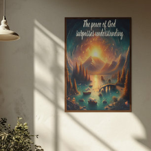 Serene Lake Reflections Poster