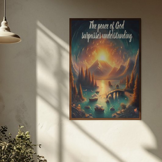 Serene Lake Reflections Poster