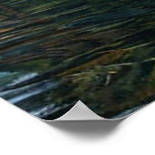 Serene Lake Scene met Zwaan Poster (Hoek)