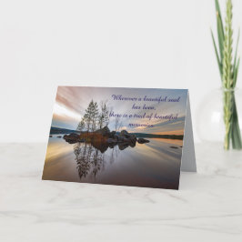 SERENE LAKE SYMPATHY-KAART BEDANKKAART