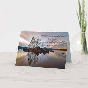 SERENE LAKE SYMPATHY-KAART BEDANKKAART