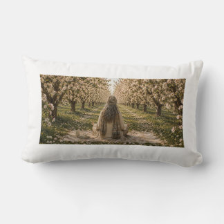 Serene Lakeside Botanical Nature Decorative Pillow Kussen