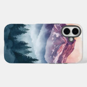 Serene Landscape Hoesje - Waterverf Mountains (Achterkant (horizontaal))