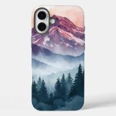 Serene Landscape Hoesje - Waterverf Mountains (Achterkant)