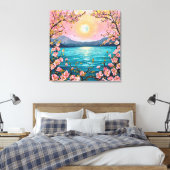 Serene landschap canvas afdruk (Insitu (Slaapkamer))
