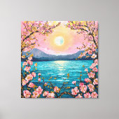 Serene landschap canvas afdruk (Voorkant)