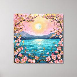 Serene landschap canvas afdruk