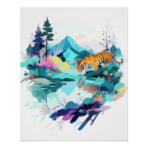 Serene Landschap Kalm Rustige Natuur Buitenshuis K Perfect Poster