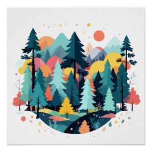 Serene Landschap Kalm Rustige Natuur Buitenshuis K Perfect Poster
