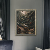 Serene Landschap: Vogelvlucht Poster