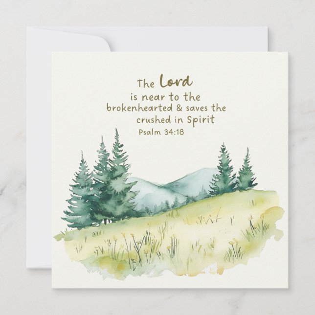 Serene landschapsnatuur scène met Bijbelvers (Voorkant)