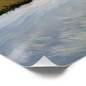 Serene landschapsschilderkunst met dramatische hem perfect poster (Hoek)