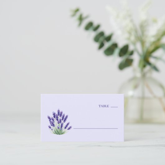 Serene Lavendel Botanische Illustratie Plaatskaartje (Staand voorkant)