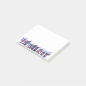 Serene Lavender Bibliotheek Aquarel Notities Post-it® Notes (Schuin)