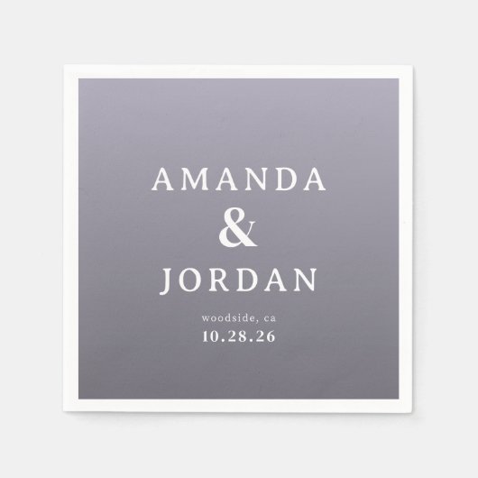 Serene Lavender Minimalist Servet (Voorkant)