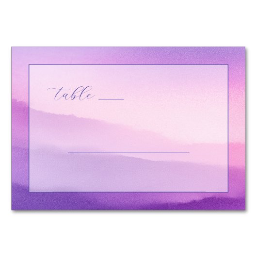 Serene Lavender Waterverf Kaart (Voorkant)