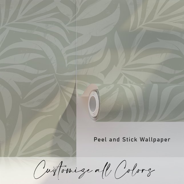 Serene Leaf Harmony Behang (Creator heeft geüpload)