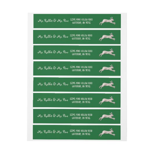 Serene Leaping Rabbit - Groen (Vel)