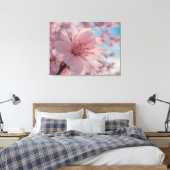 Serene Lente Bloem Kunst Canvasprint Canvas Afdruk (Insitu (Slaapkamer))