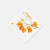 Serene levendige Herfst Maple verlaat Thanksgiving Servet (Hoek)