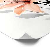 Serene Lily Blooms muurkunst Poster (Hoek)