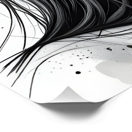 Serene Line Portrait Perfect Poster (Hoek)