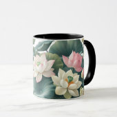 Serene Lotus Coffee Mok (Voorkant rechts)