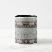 Serene Lotus Eye Floral Knit Combo Coffee Mug Mok (Midden)