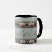 Serene Lotus Eye Floral Knit Combo Coffee Mug Mok (Voorkant rechts)