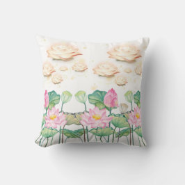 Serene Lotus Garden Pillow Kussen