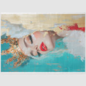 Serene Majesteit Abstracte Koningin Decoupage Tissuepapier (Voorkant)