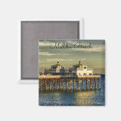 Serene Malibu Beach Pier Californië Magneet (Voorkant / Achterkant)