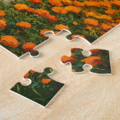 Serene Marigolds Path to the Sea Art Legpuzzel (Zijkant)