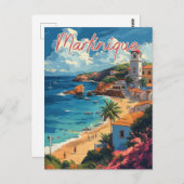 Serene Martinique Beachscape Briefkaart (Voorkant / Achterkant)