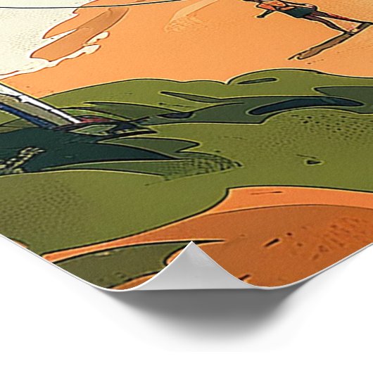 Serene Martinique Beachscape Poster (Hoek)