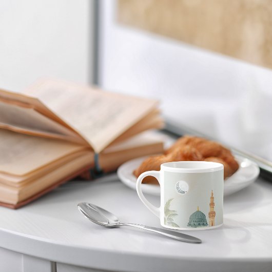 Serene Masjid An-Nabawi Espresso Mok | Islamitisch