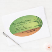 Serene Massage en Spa Ovale Sticker (Envelop)