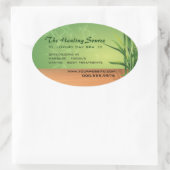 Serene Massage en Spa Ovale Sticker (Tas)