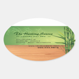 Serene Massage en Spa Ovale Sticker