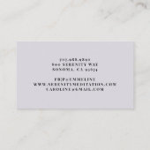 Serene Massage Therapy Mist Trees Watercolor Visitekaartje (Achterkant)