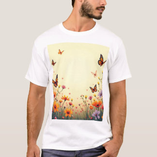 Serene Meadow Bliss T-shirt ontwerp