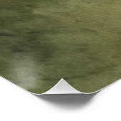 Serene Meadow in Green beroemd gemaakt door PS Nat Perfect Poster (Hoek)