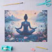 Serene meditatie bij zonsopgang (2) tissuepapier (Craft)