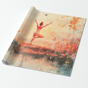 Serene meditatie bij zonsopgang (7) cadeaupapier